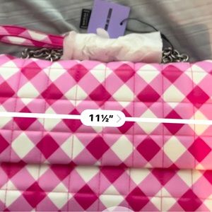 Brand new with Tags House of Want Pink Gingham shoulder bag